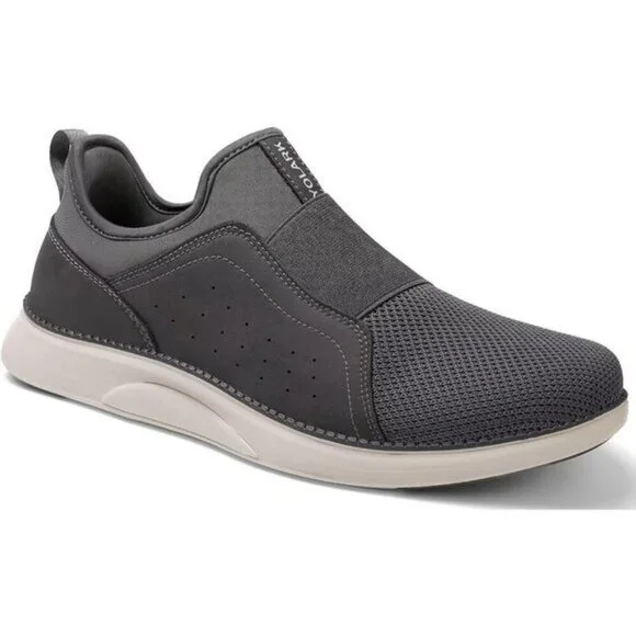 ⚡Men Grey-06 Dress Fashion Lightweight Breathable Laceless Athletic Sneakers - Picture 7 of 7